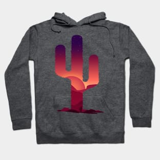 Desert Sunset Cactus Hoodie